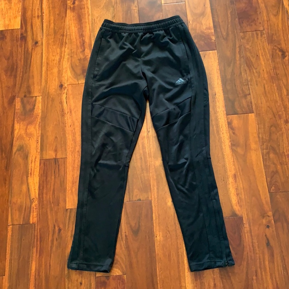 Adidas tapered leg zipper athletic pants